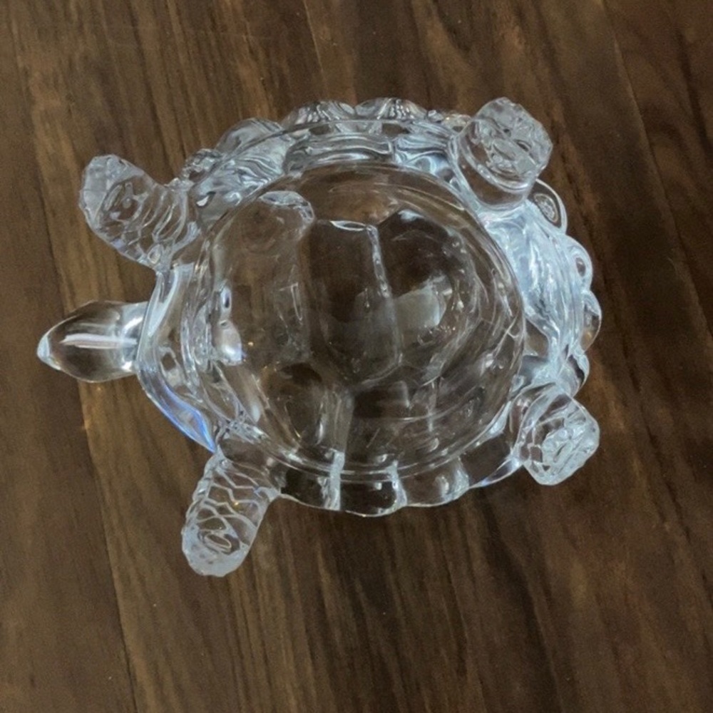 Vintage Cristal D’ Argues Genuine Lead Crystal French Collectable Craved Turtle - Picture 6 of 7